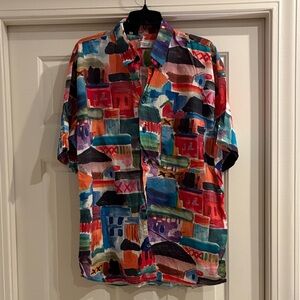 Colorful Abstract Men's Casual Shirt